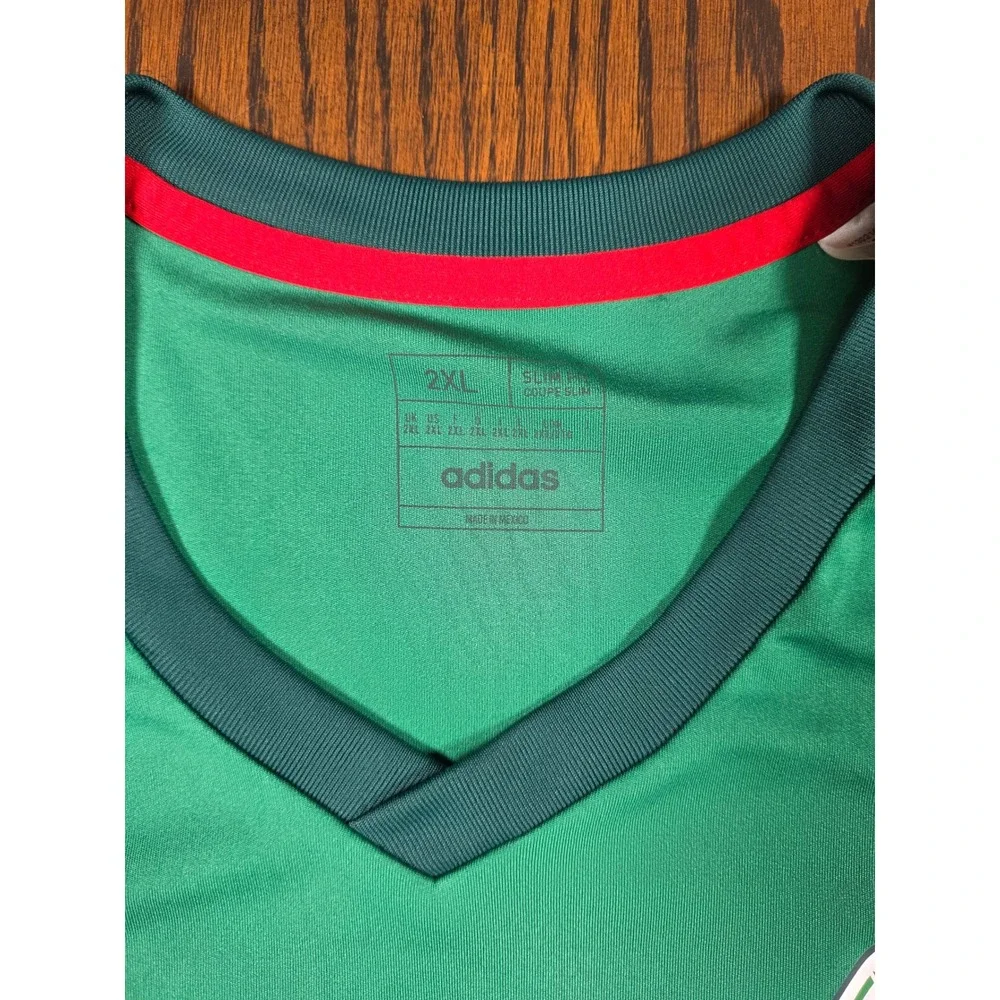Adidas Mexico National Team 2022 Home Fanshirt Training Jersey Mens 2XL Slim Fit